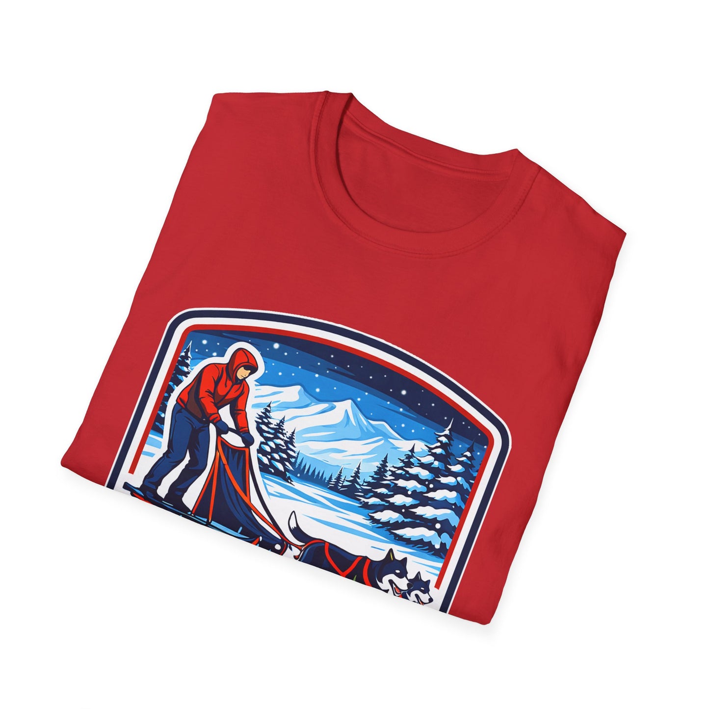 Sled Dog Adventure T-Shirt — "Quiet Trails • Happy Tails" Winter Sledding Tee
