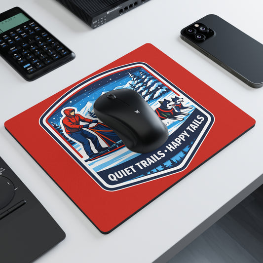 Dog Sledding Mouse Pad — “Quiet Trails • Happy Tails” Winter Adventure