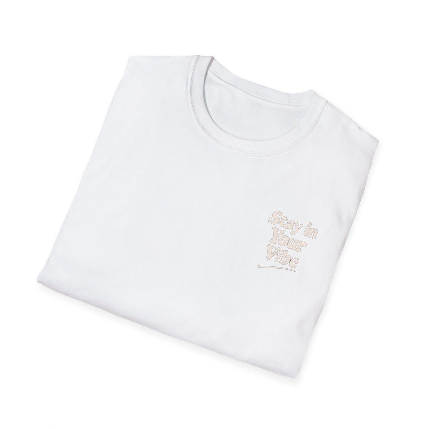 Stay in Your Vibe T-Shirt — Retro Neutral Graphic Tee