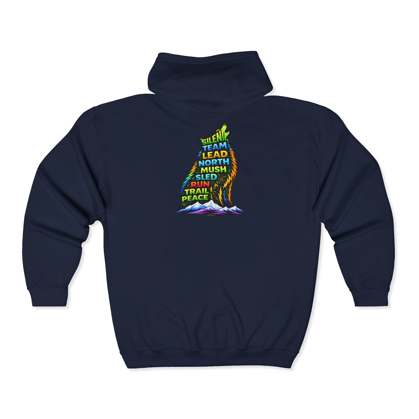 Sitting Howling Dog - Zip Hoodie