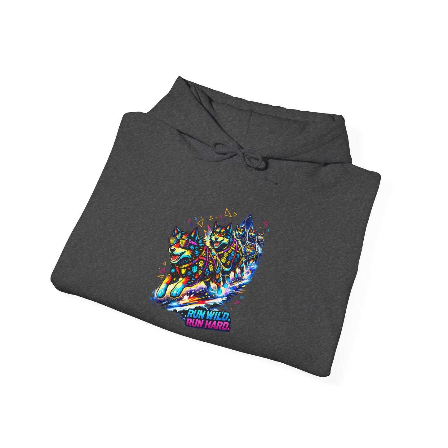Holographic Maple Heart Hoodie — Retro Canadian Pride Pullover