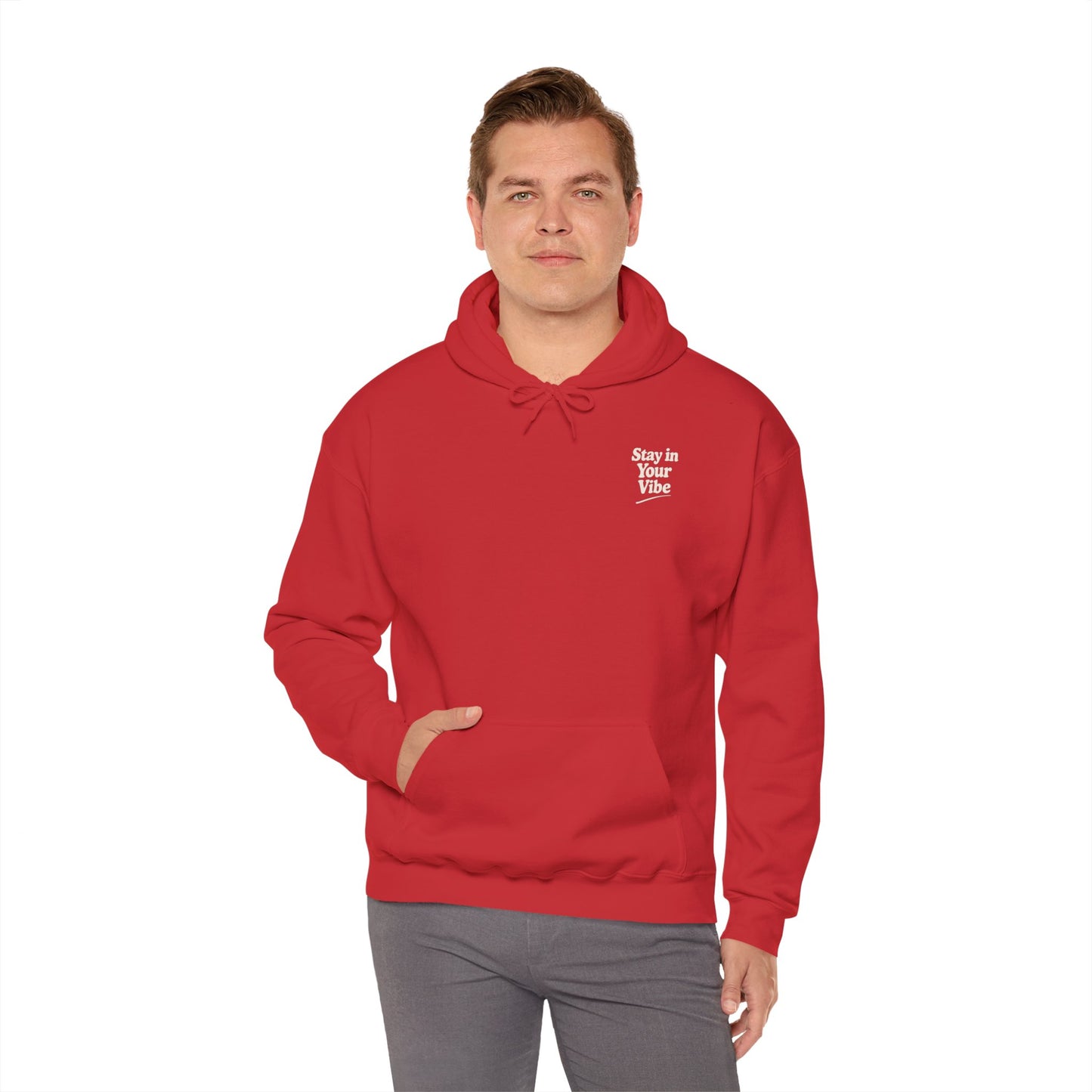 Stay In Your Vibe Hoodie — Cozy Minimalist Graphic Pullover