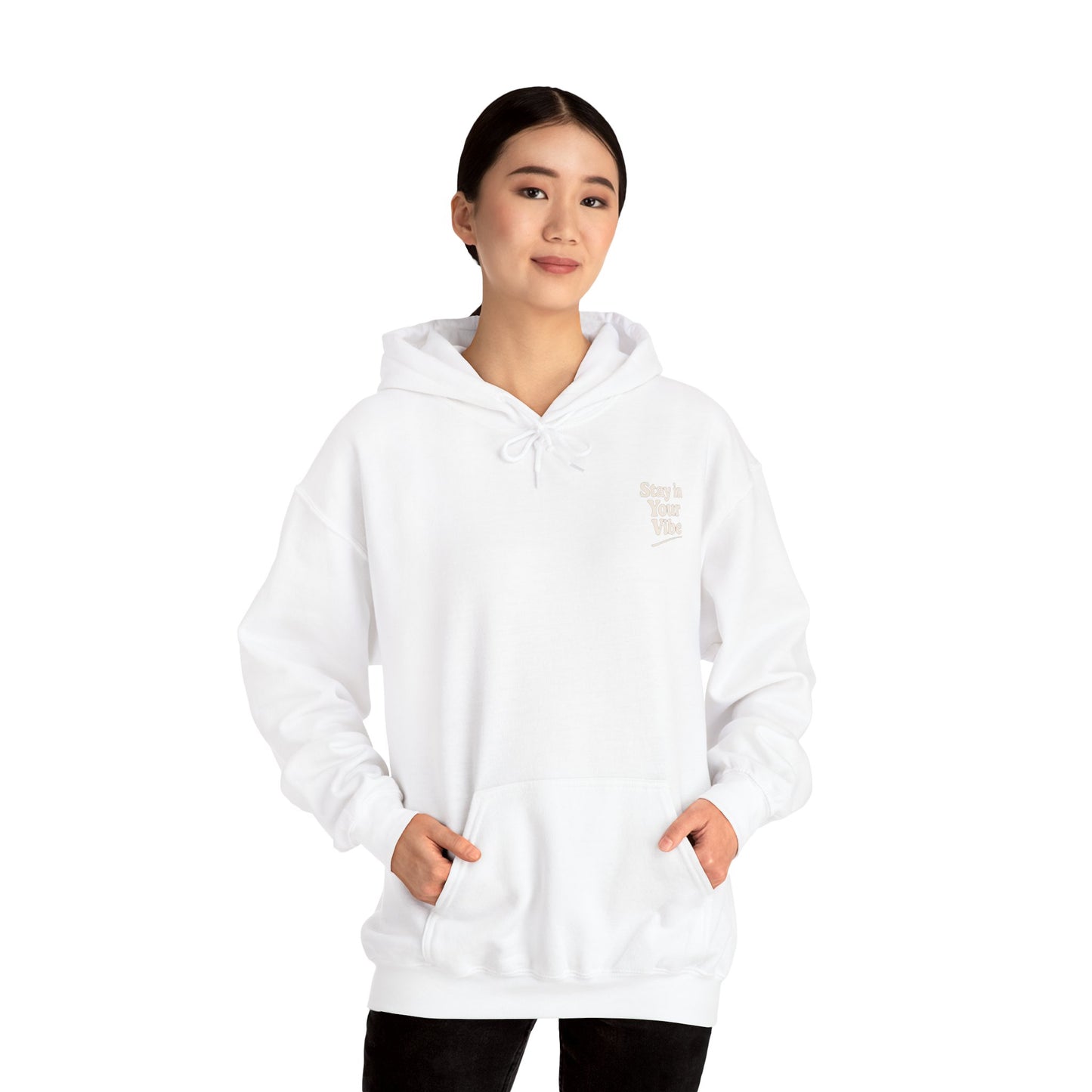 Stay In Your Vibe Hoodie — Cozy Minimalist Graphic Pullover