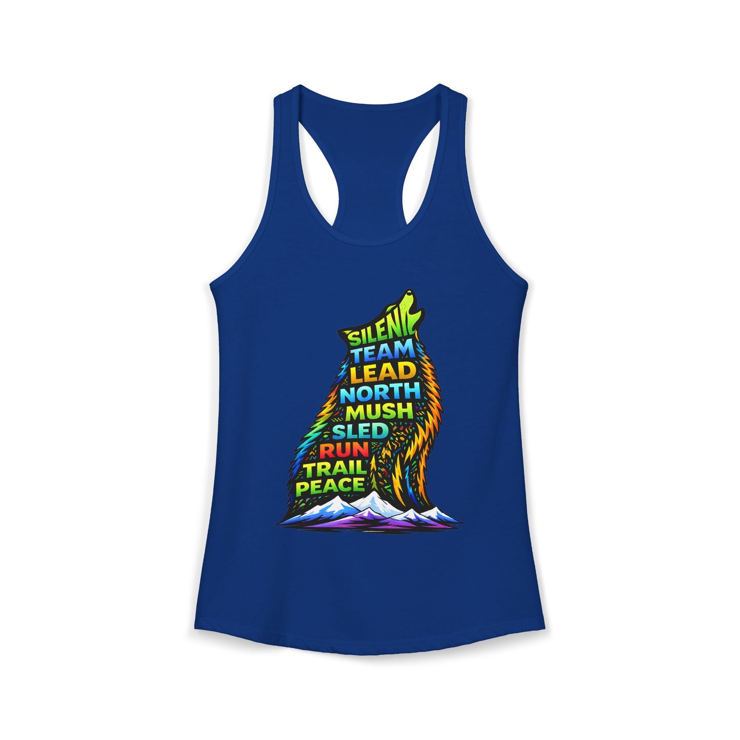 Sitting Howling Dog - Woman Tank