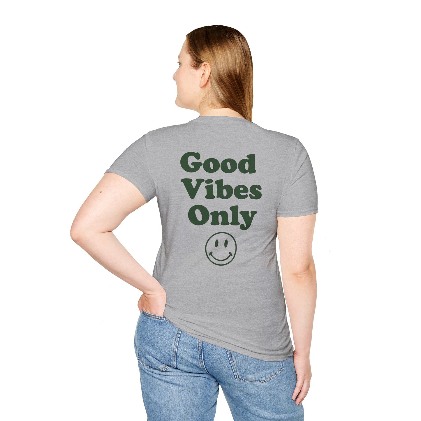 Good Vibes Only T-Shirt — Retro Smiley Graphic Tee