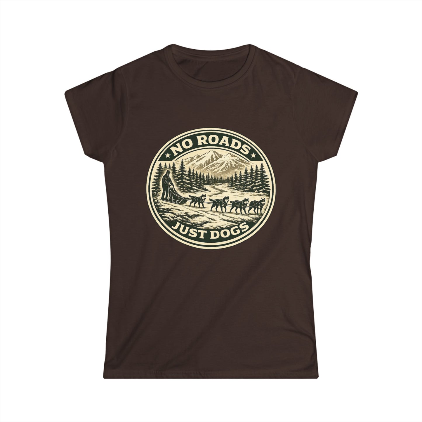No Roads Just Dogs - Woman Tee