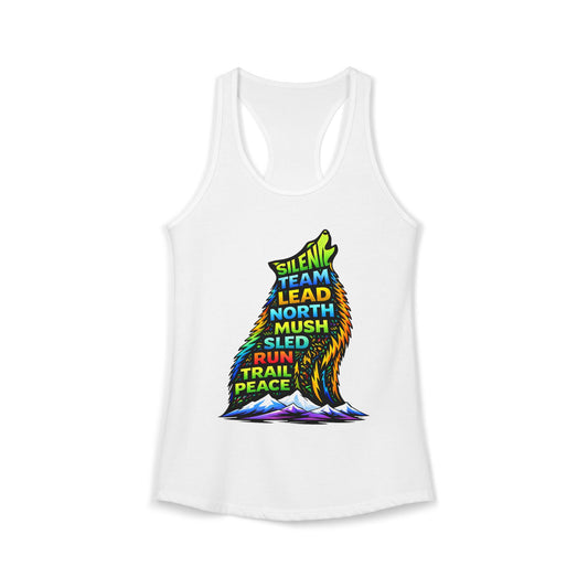 Sitting Howling Dog - Woman Tank