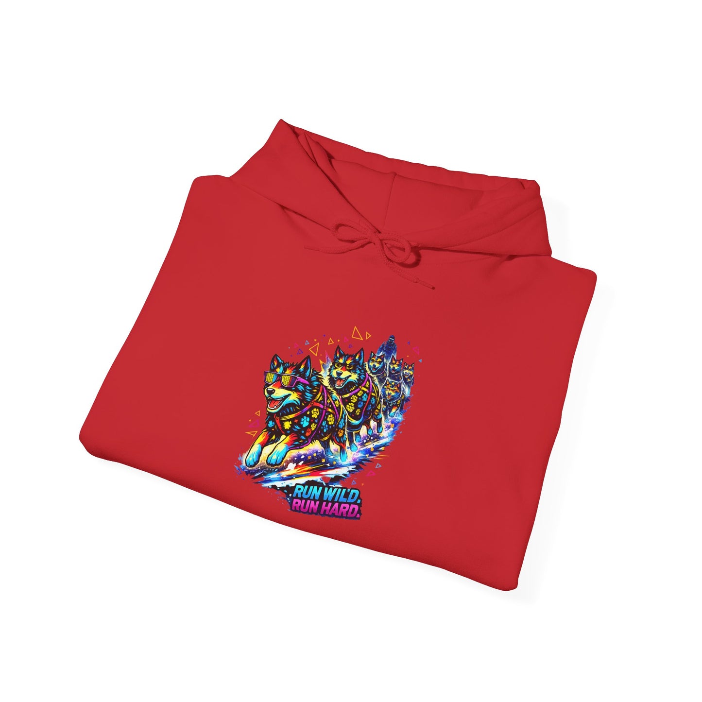 Holographic Maple Heart Hoodie — Retro Canadian Pride Pullover