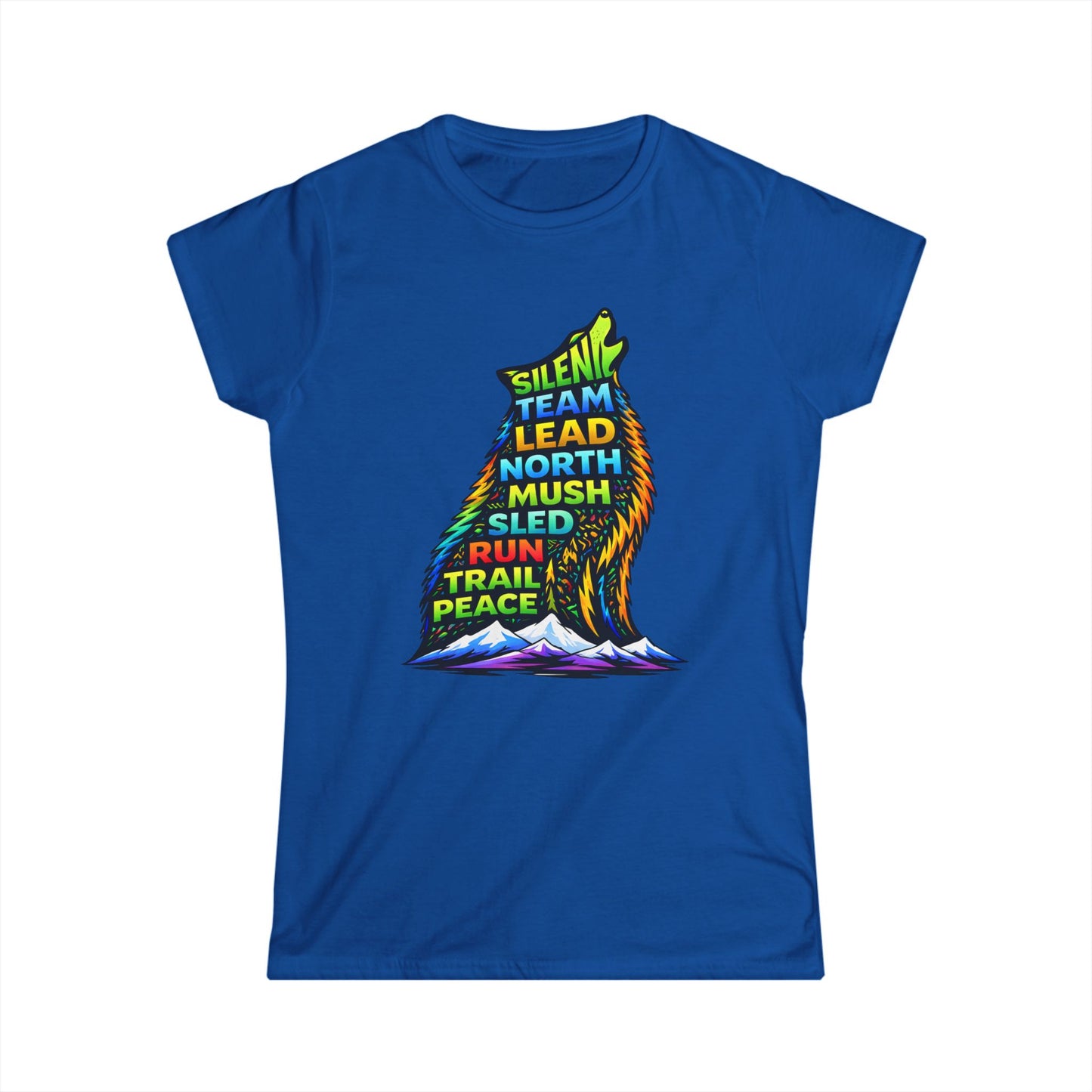 Sitting Howling Dog - Woman Tee