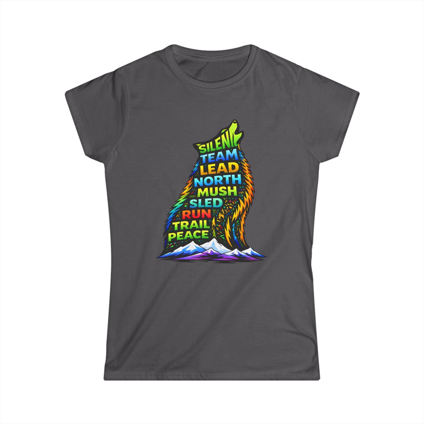 Sitting Howling Dog - Woman Tee