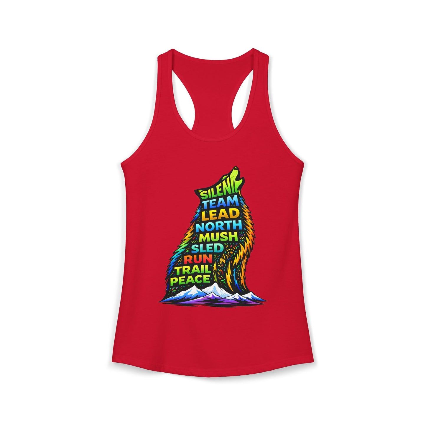 Sitting Howling Dog - Woman Tank