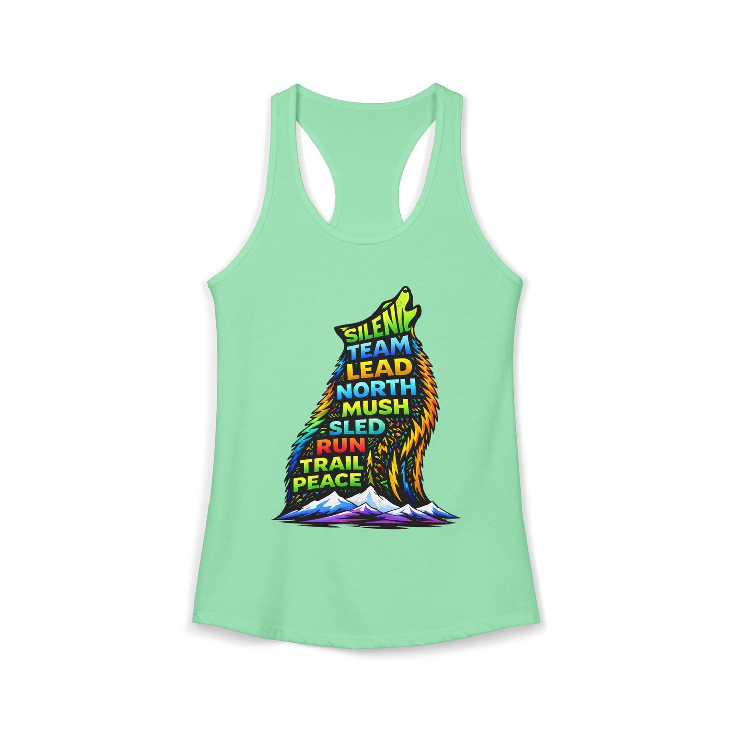 Sitting Howling Dog - Woman Tank