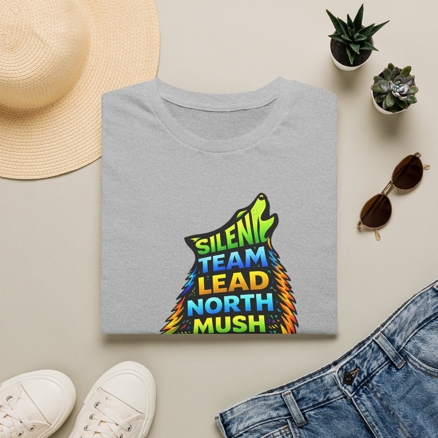 Sitting Howling Dog - Tee