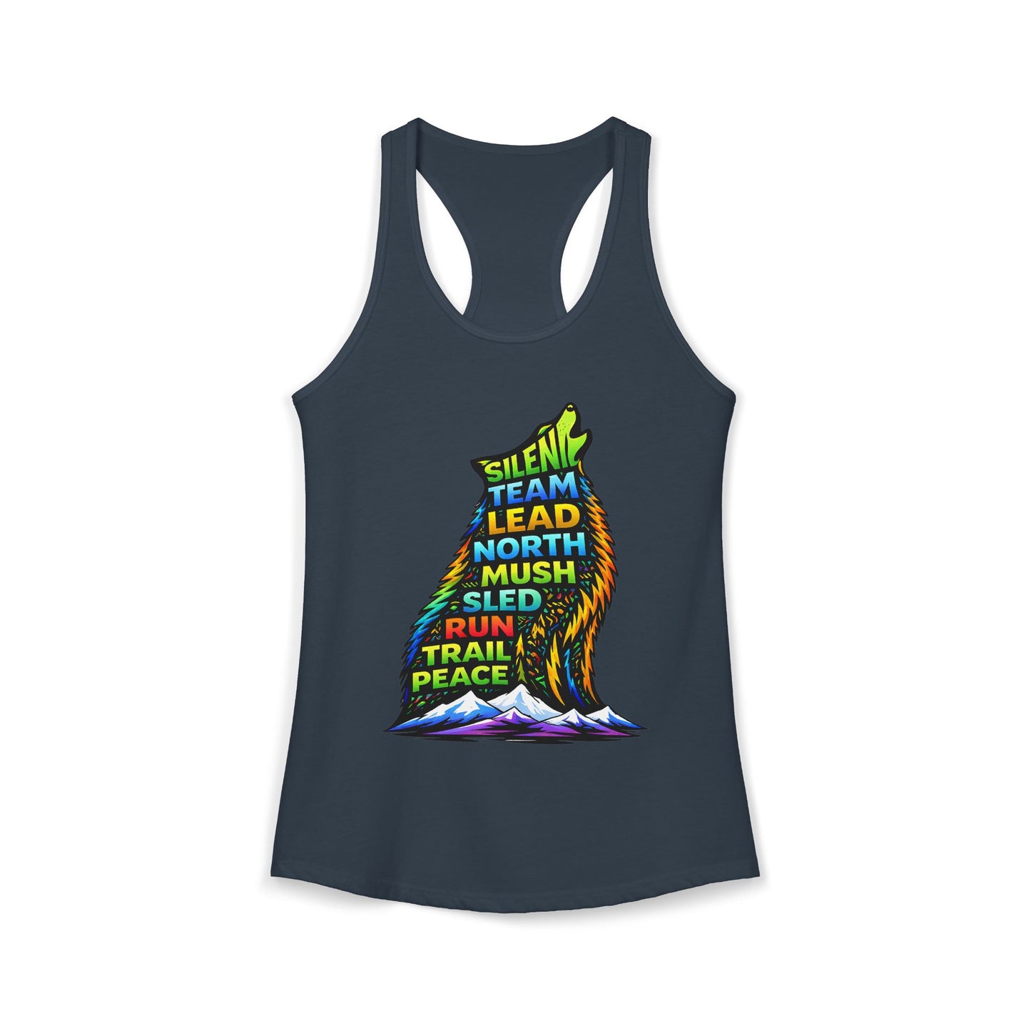 Sitting Howling Dog - Woman Tank