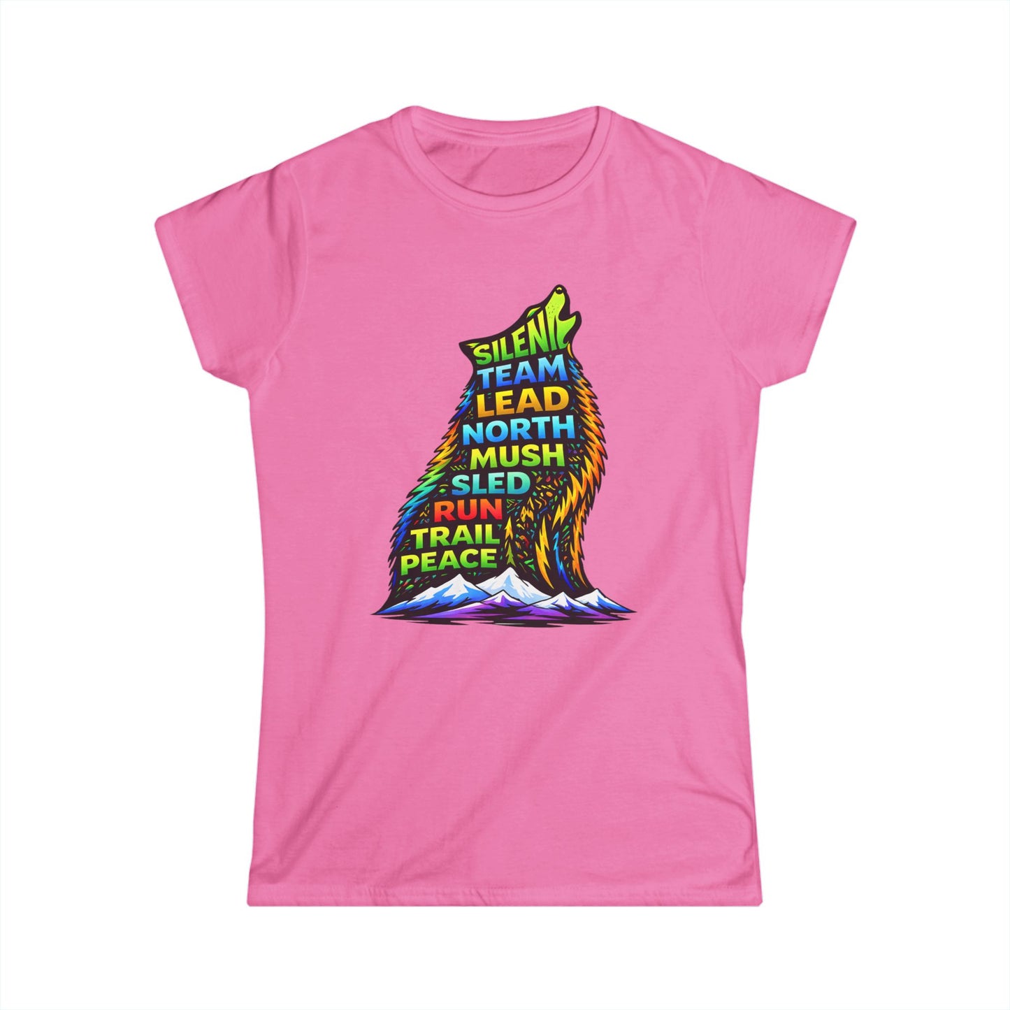 Sitting Howling Dog - Woman Tee