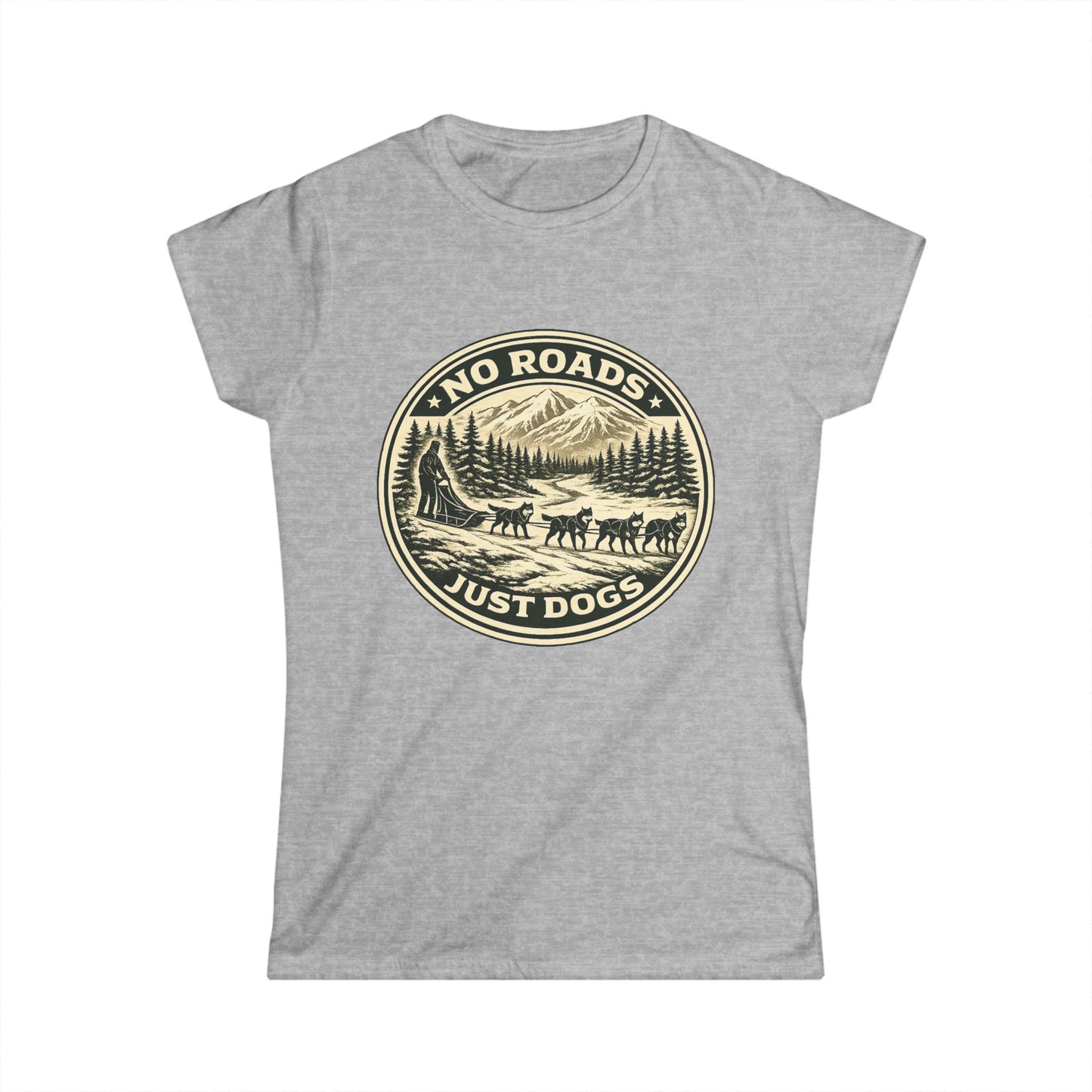 No Roads Just Dogs - Woman Tee