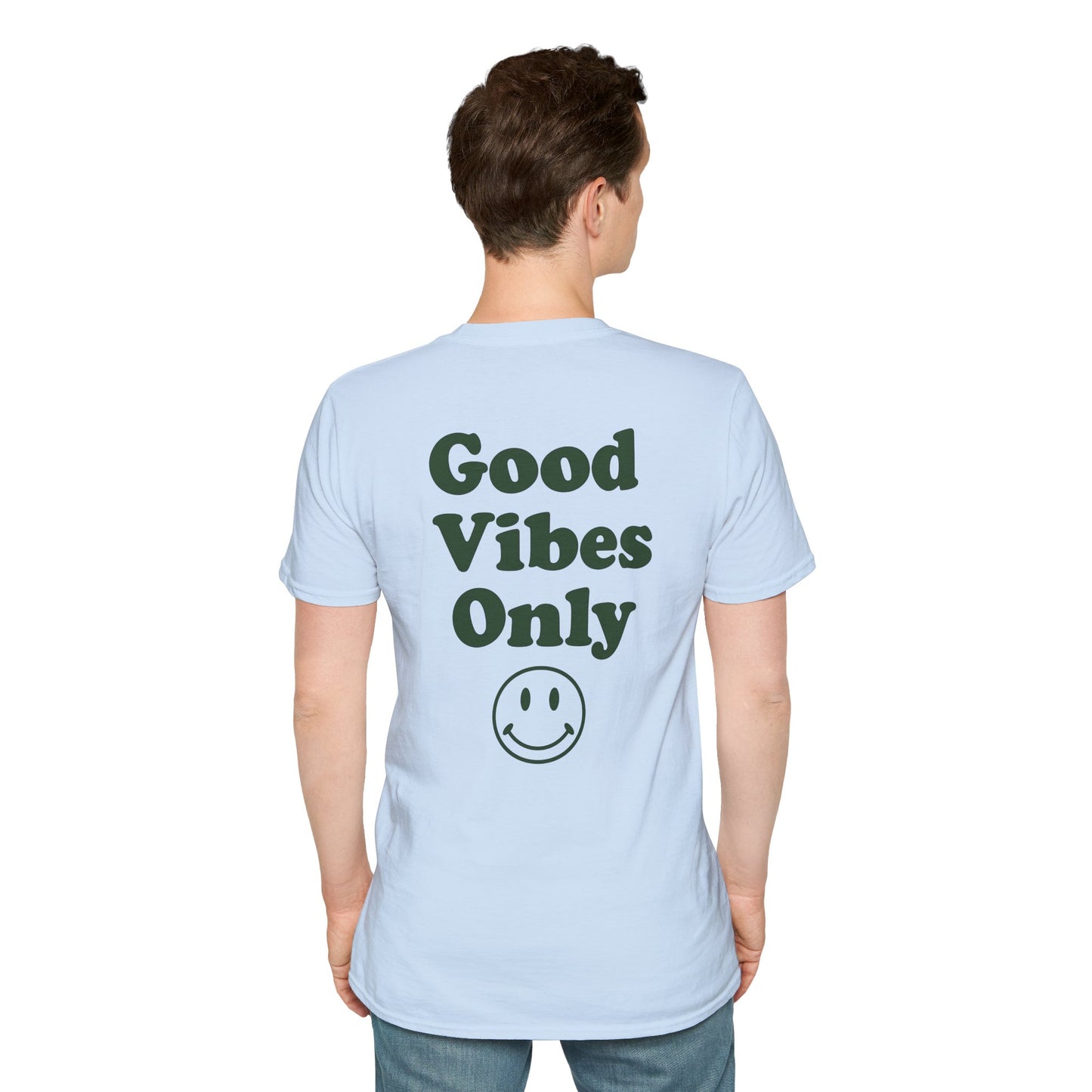 Good Vibes Only T-Shirt — Retro Smiley Graphic Tee