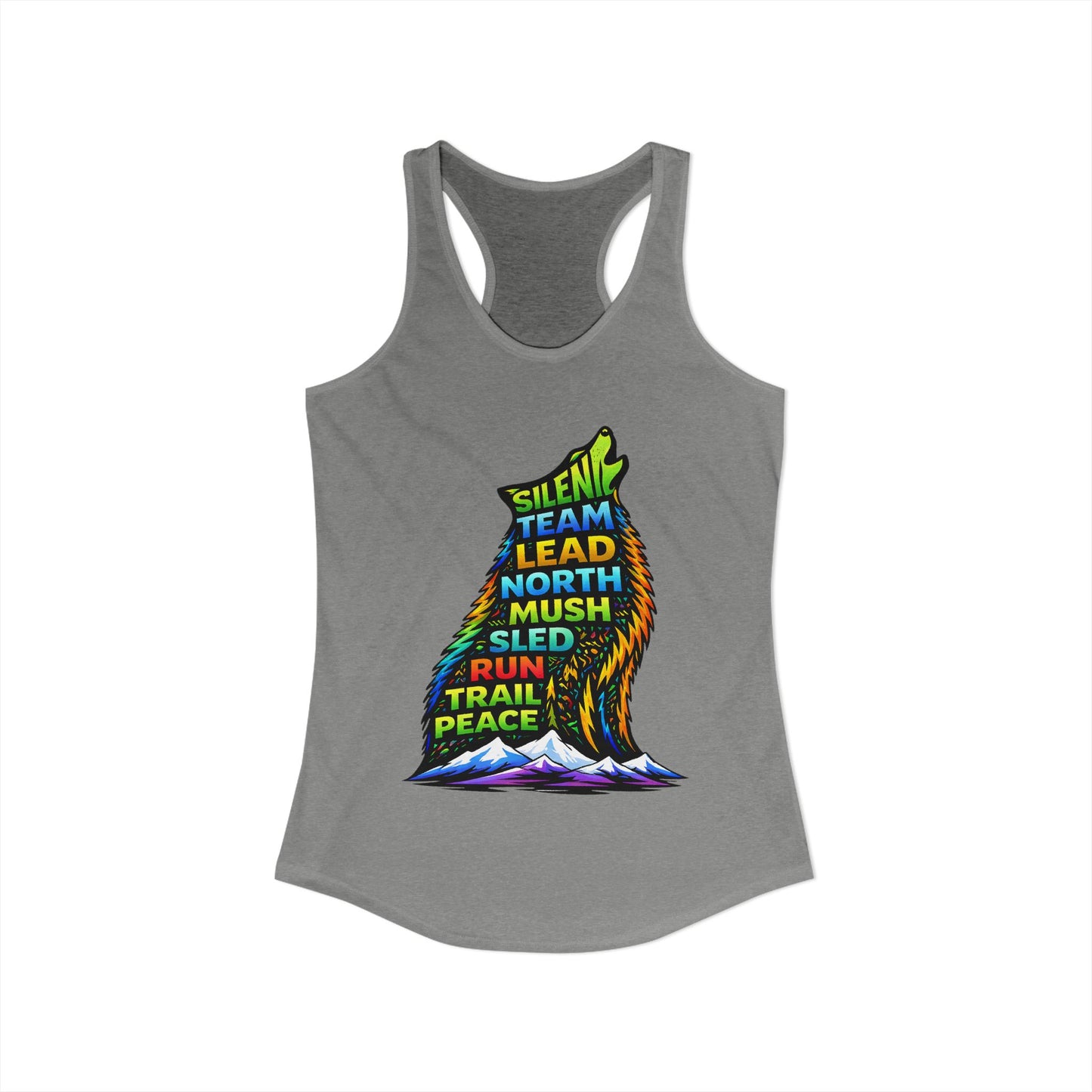 Sitting Howling Dog - Woman Tank