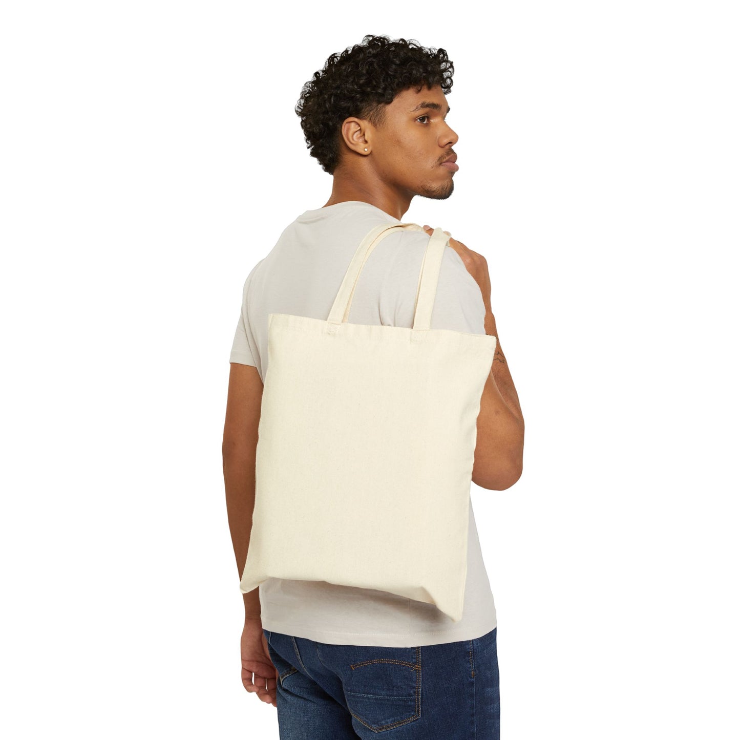 Good Vibes Only Canvas Tote Bag — Retro Smiley Grocery & Everyday Shopper