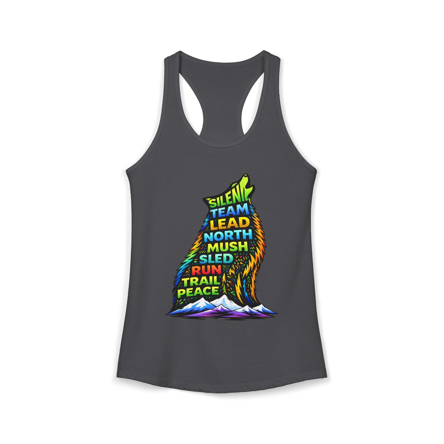 Sitting Howling Dog - Woman Tank