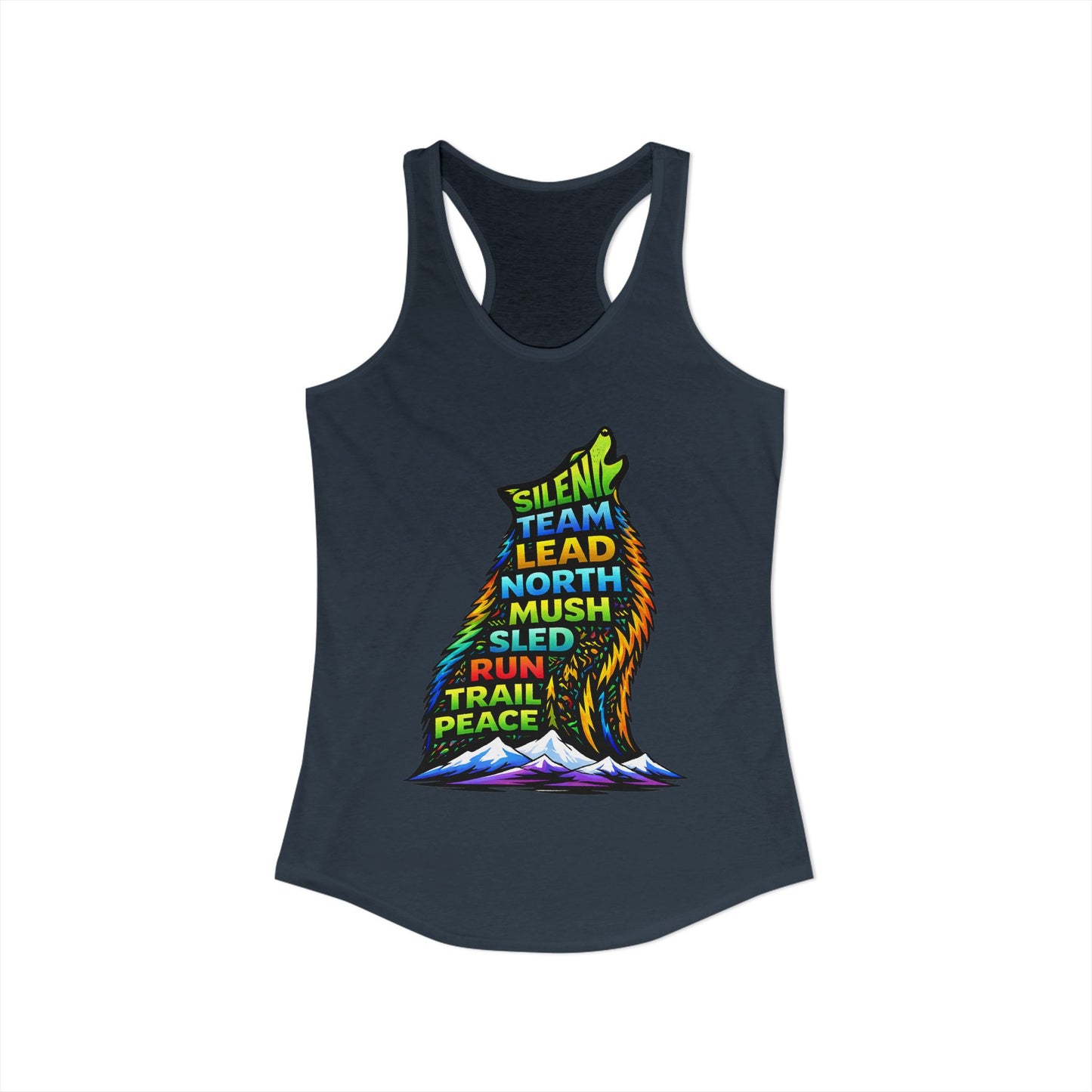 Sitting Howling Dog - Woman Tank