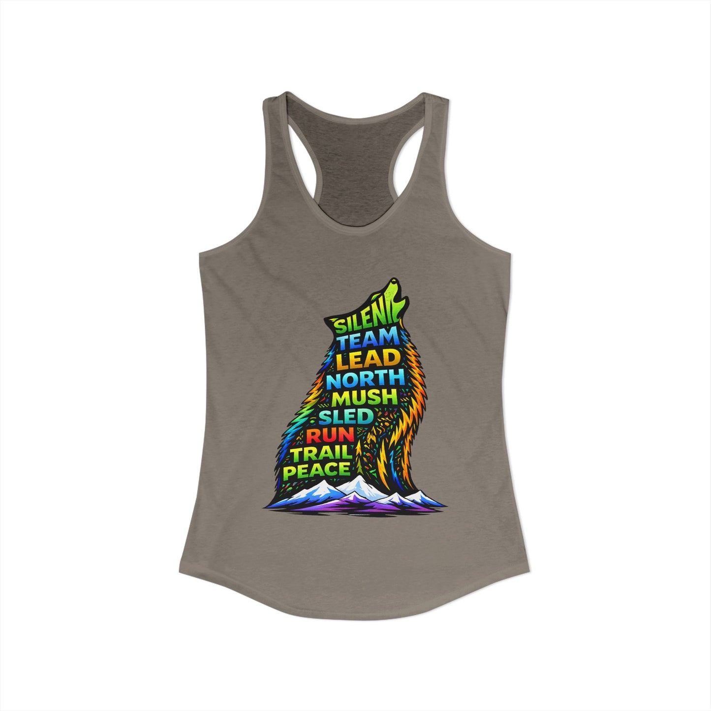 Sitting Howling Dog - Woman Tank