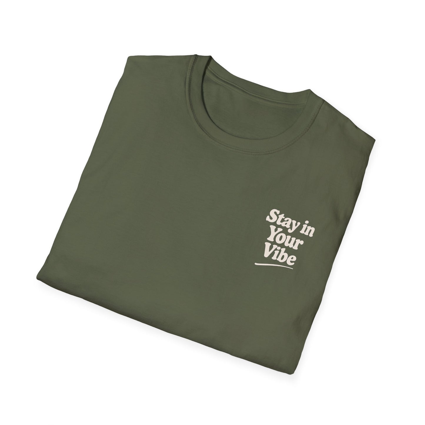 Stay in Your Vibe T-Shirt — Retro Neutral Graphic Tee