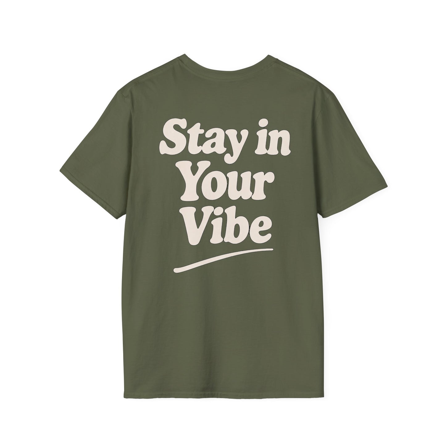 Stay in Your Vibe T-Shirt — Retro Neutral Graphic Tee