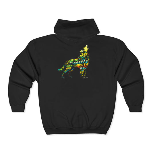 Howling Dog - Zip Hoodie