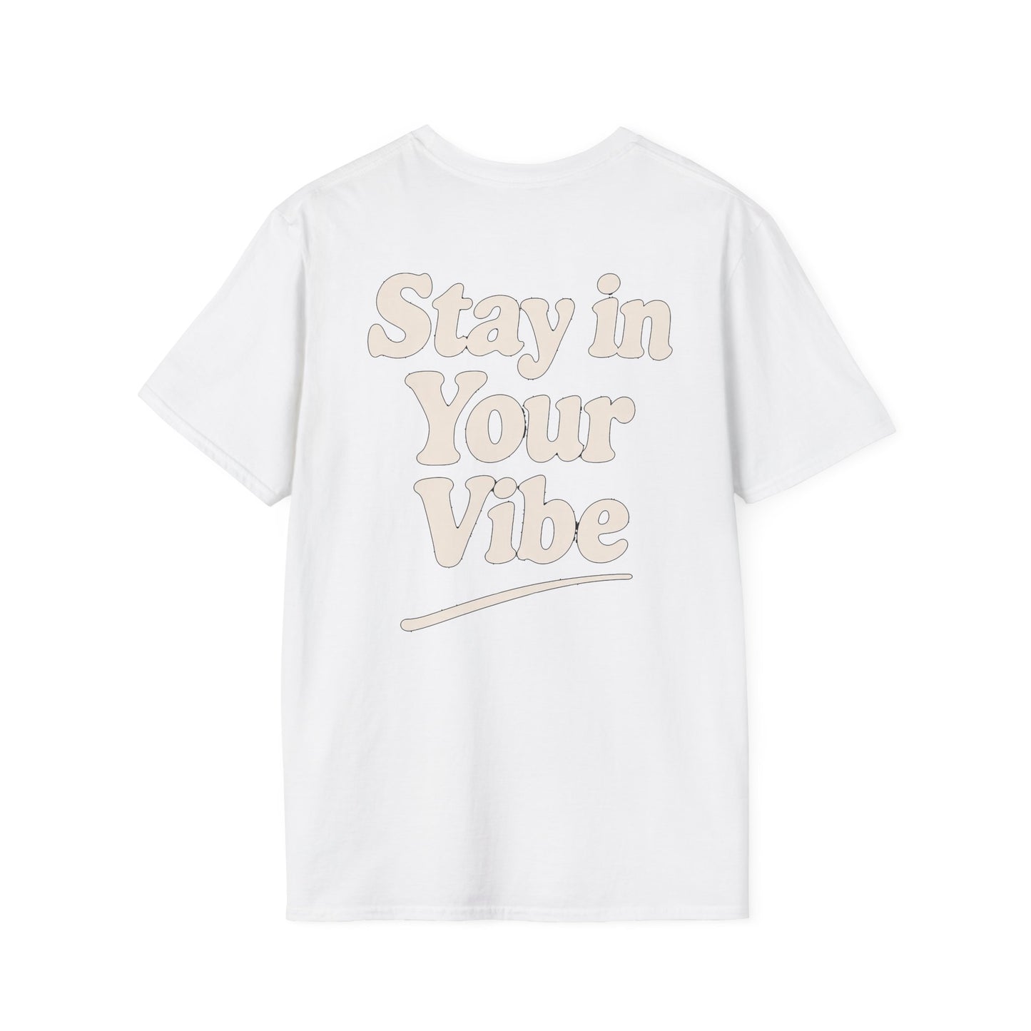 Stay in Your Vibe T-Shirt — Retro Neutral Graphic Tee