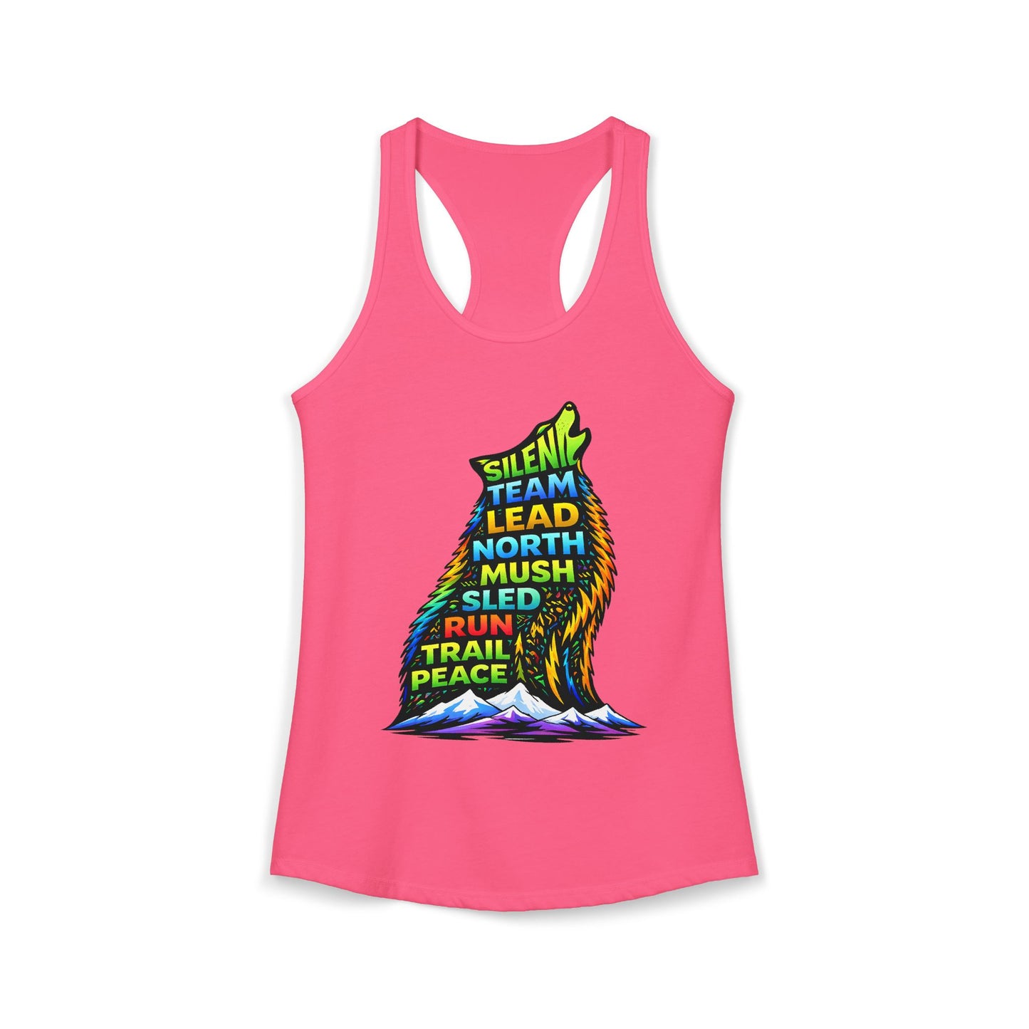 Sitting Howling Dog - Woman Tank