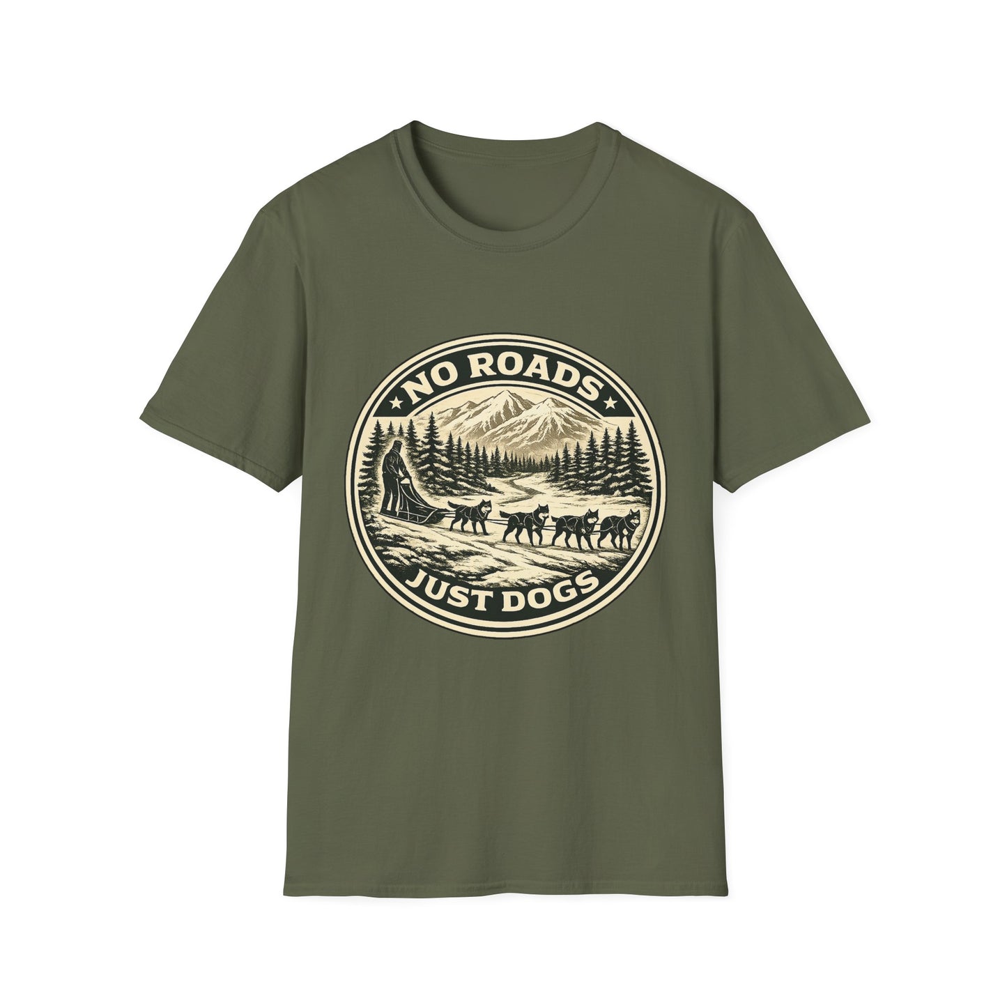 No Roads Just Dogs - Tee