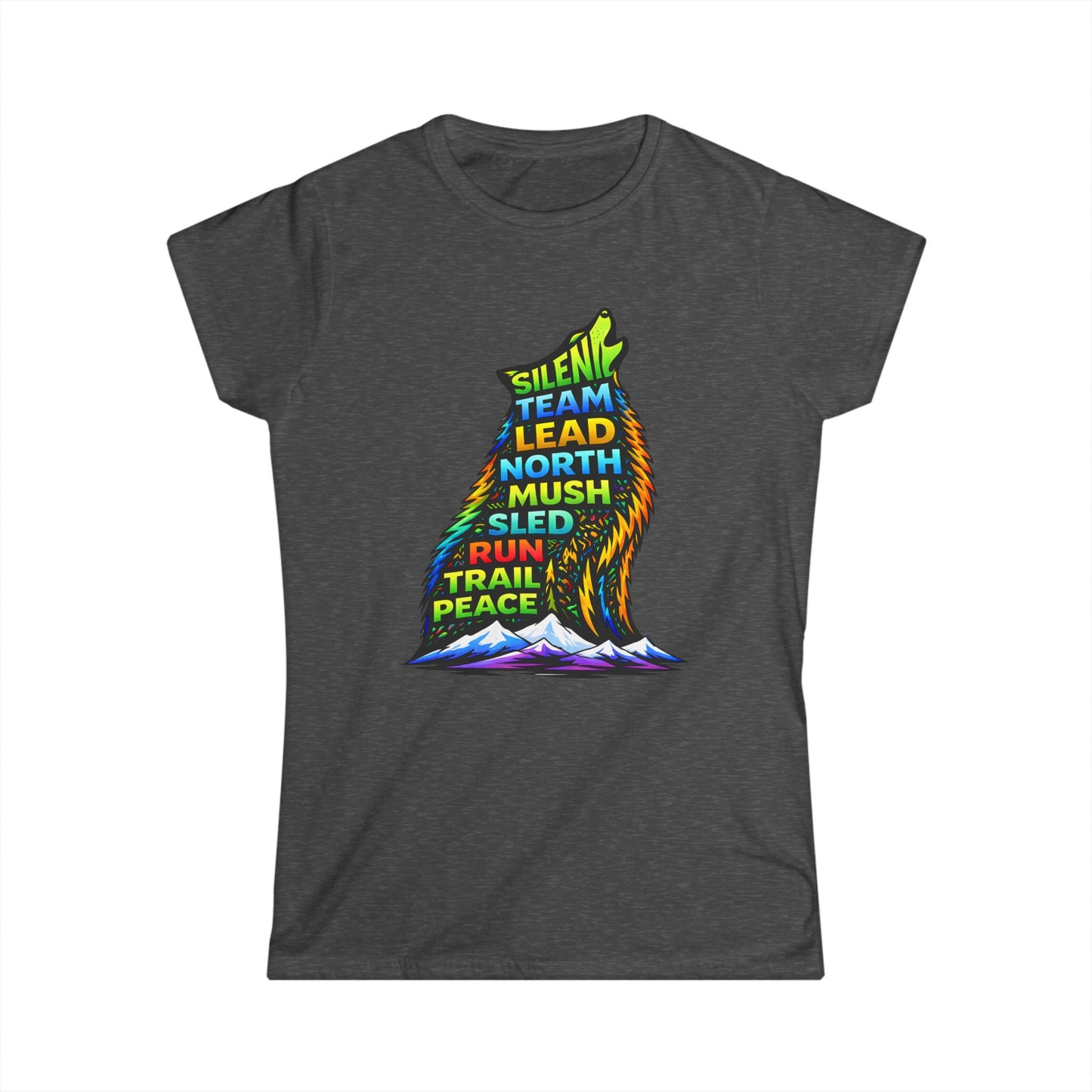 Sitting Howling Dog - Woman Tee