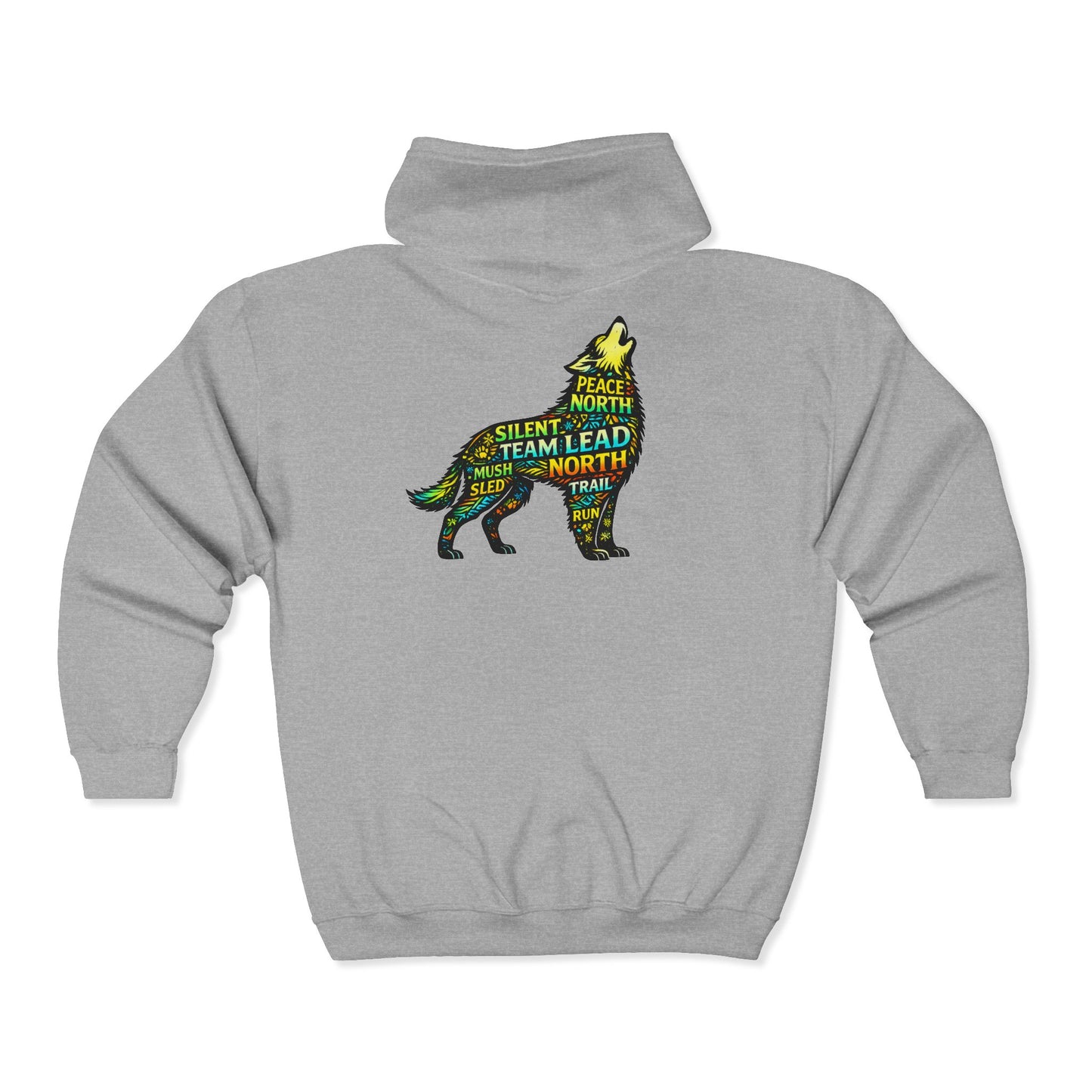 Howling Dog - Zip Hoodie
