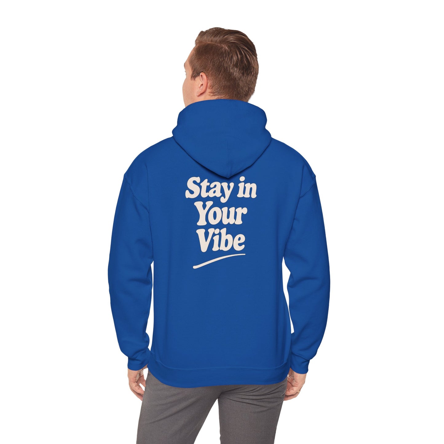 Stay In Your Vibe Hoodie — Cozy Minimalist Graphic Pullover
