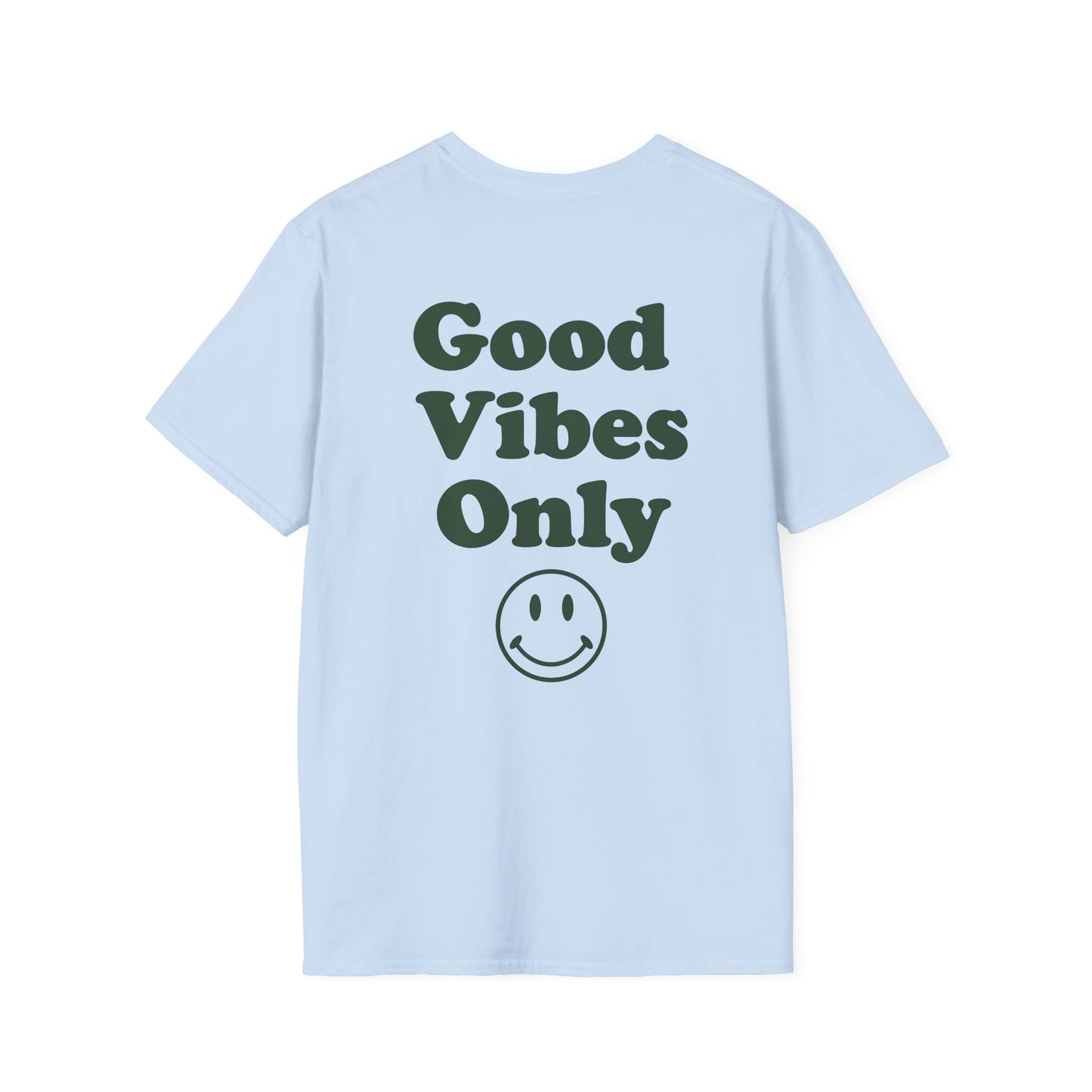 Good Vibes Only T-Shirt — Retro Smiley Graphic Tee