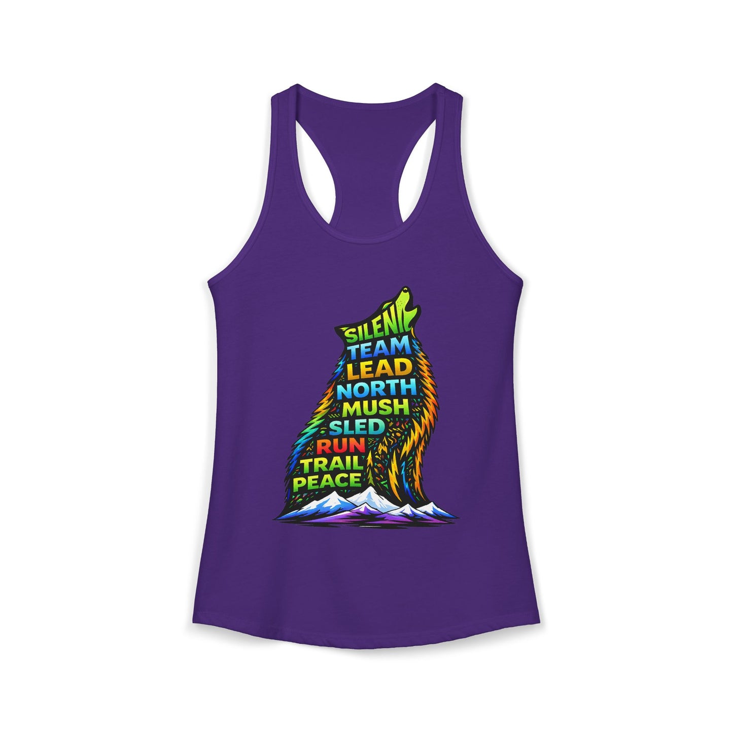 Sitting Howling Dog - Woman Tank