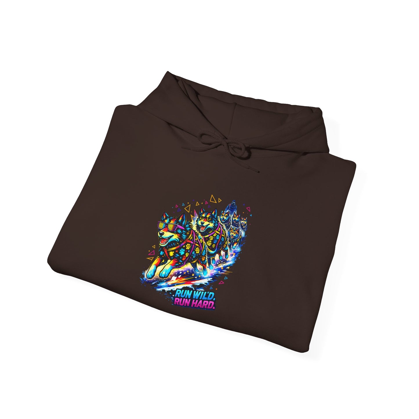 Holographic Maple Heart Hoodie — Retro Canadian Pride Pullover