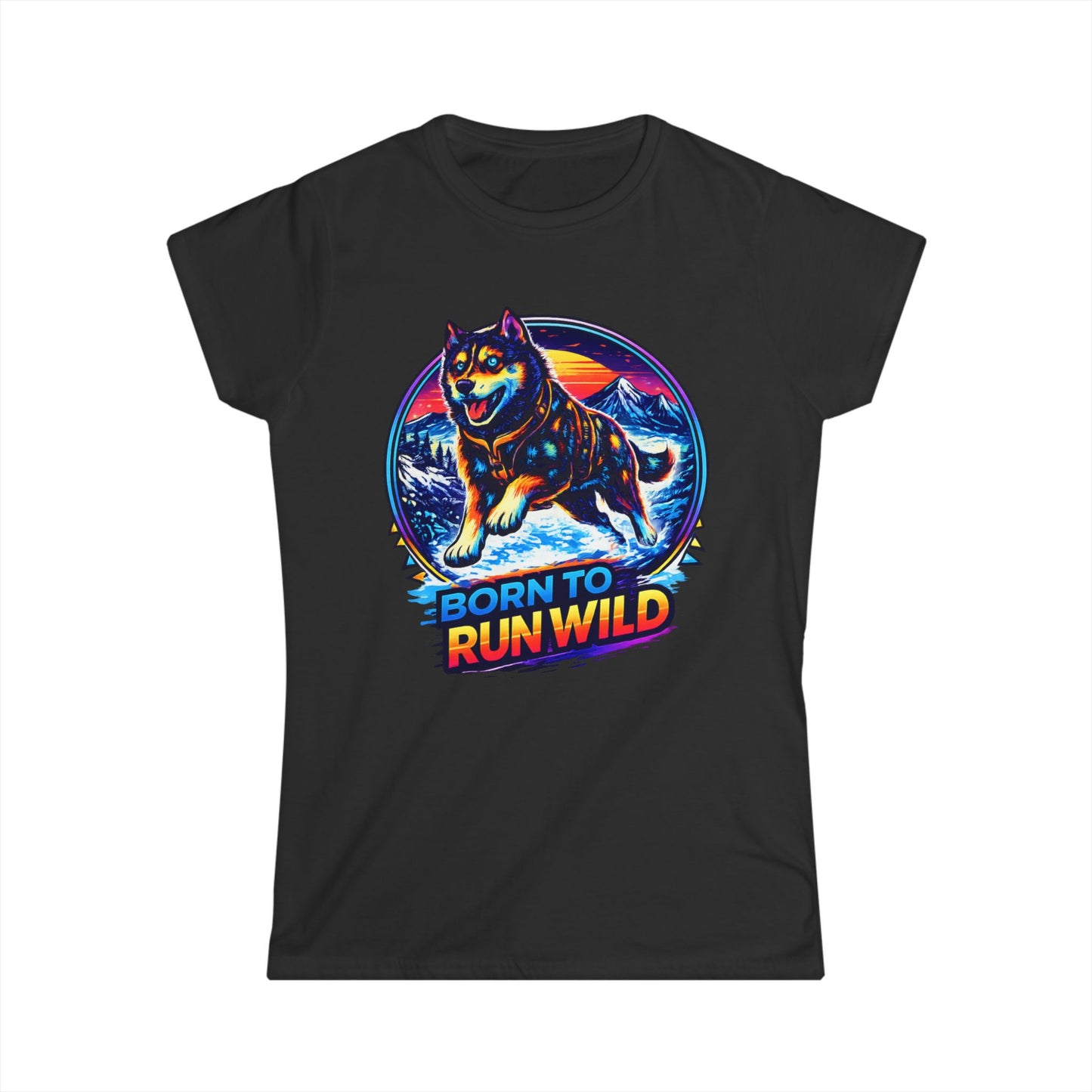 Born to Run Wild Husky - Woman Tee