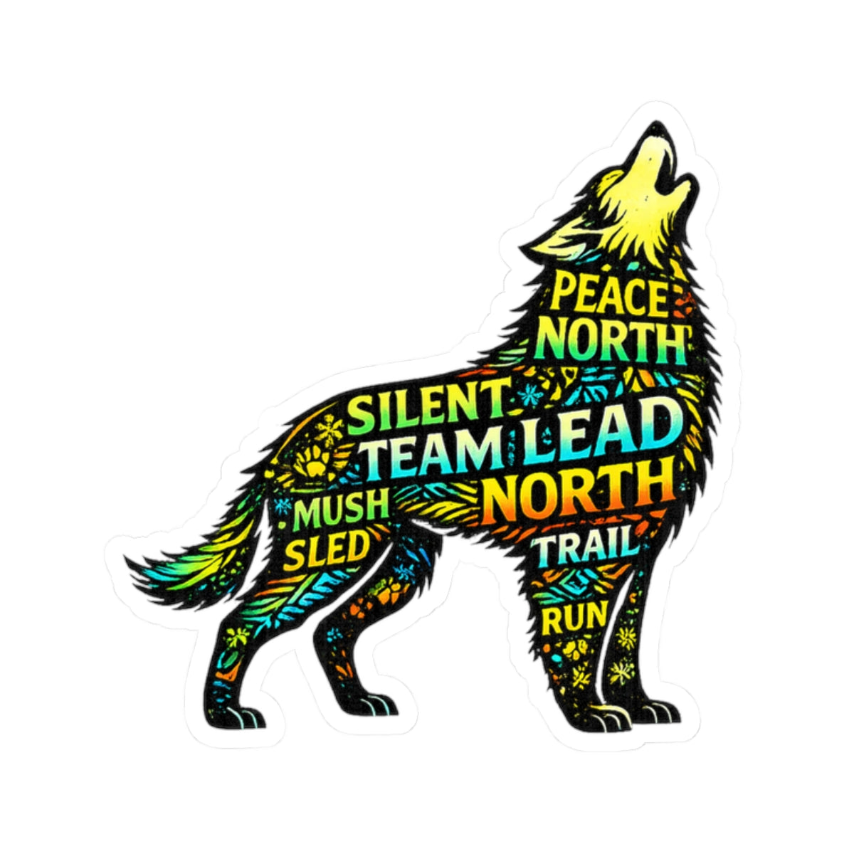 Howling Dog - Sticker