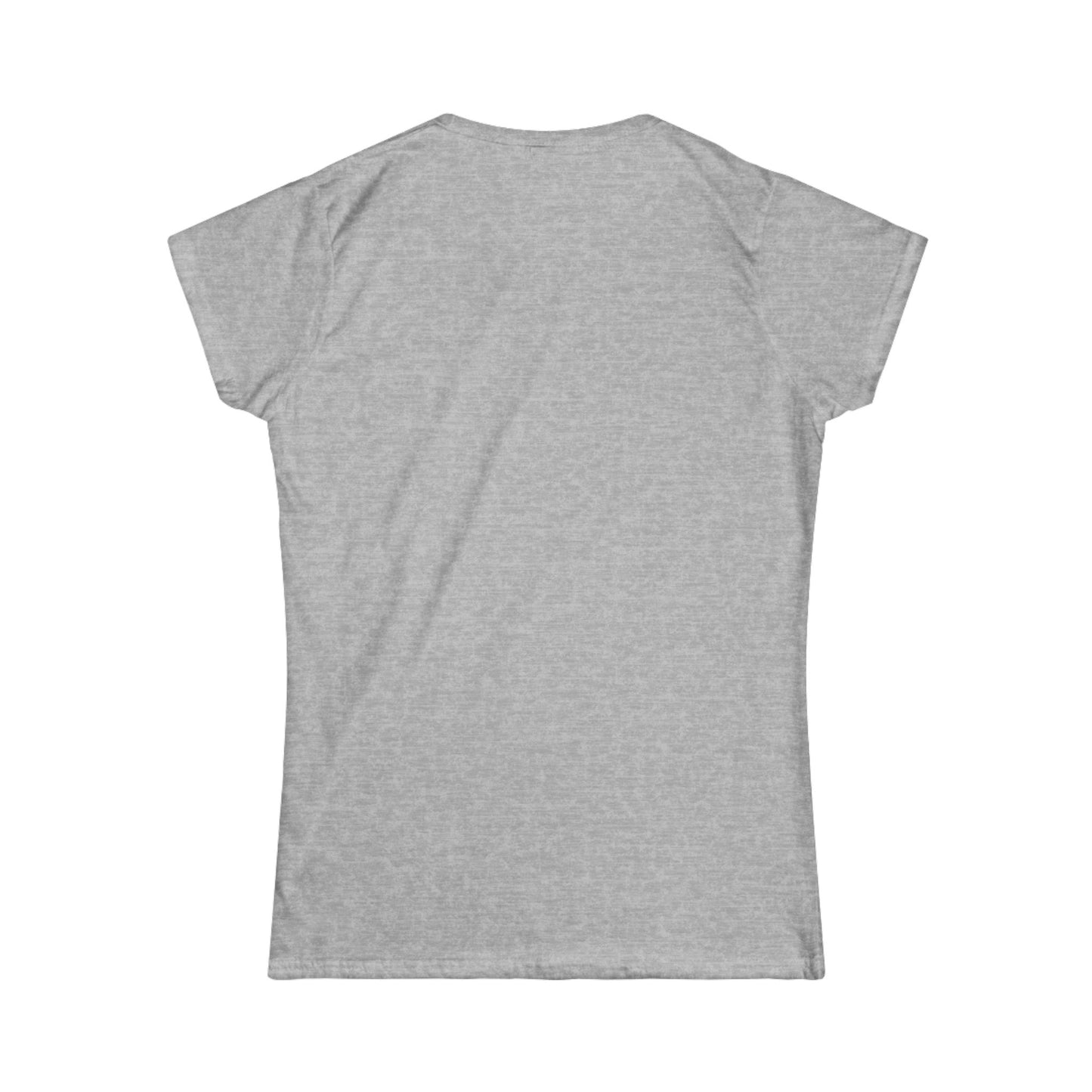 Quiet Trails, Happy Tails Women's Tee — Winter Skiing Dog Rescue Shirt