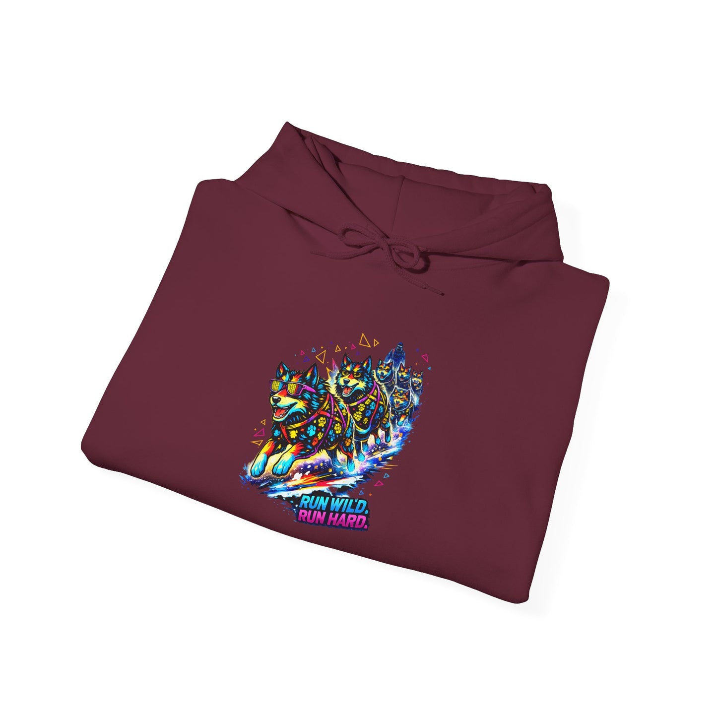 Holographic Maple Heart Hoodie — Retro Canadian Pride Pullover