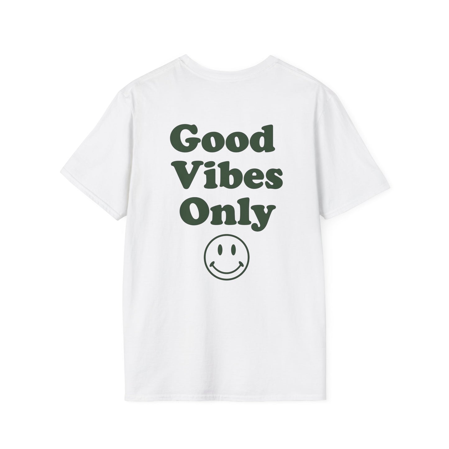 Good Vibes Only T-Shirt — Retro Smiley Graphic Tee