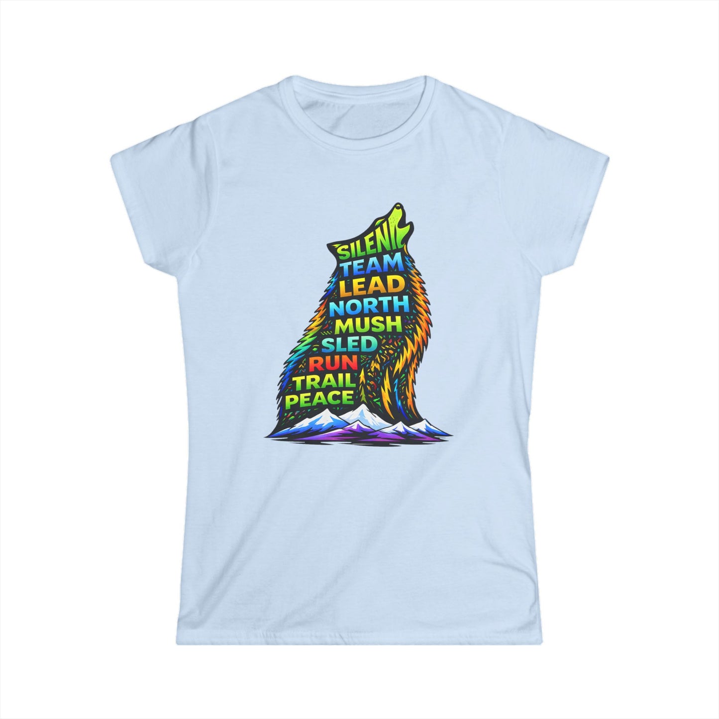 Sitting Howling Dog - Woman Tee