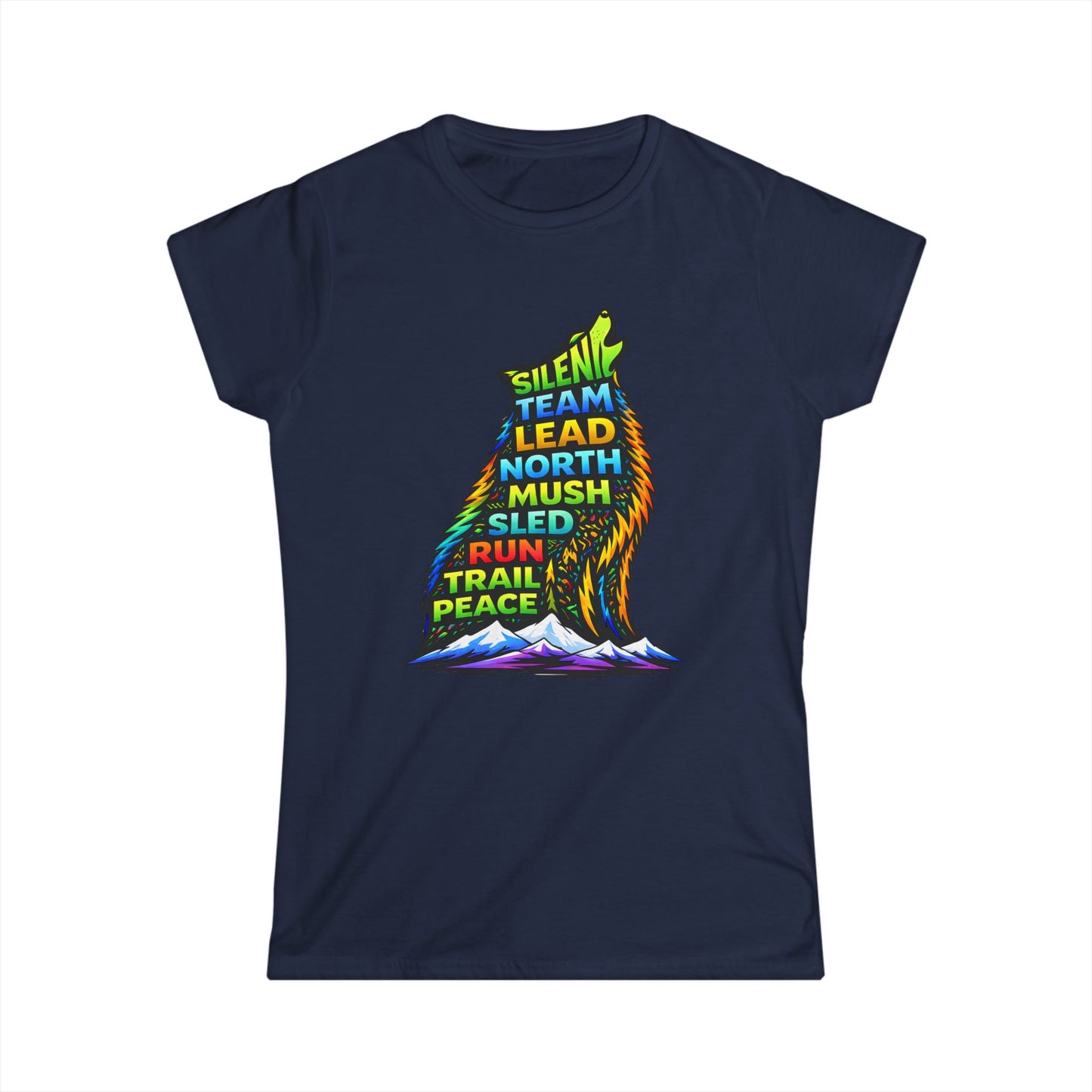 Sitting Howling Dog - Woman Tee