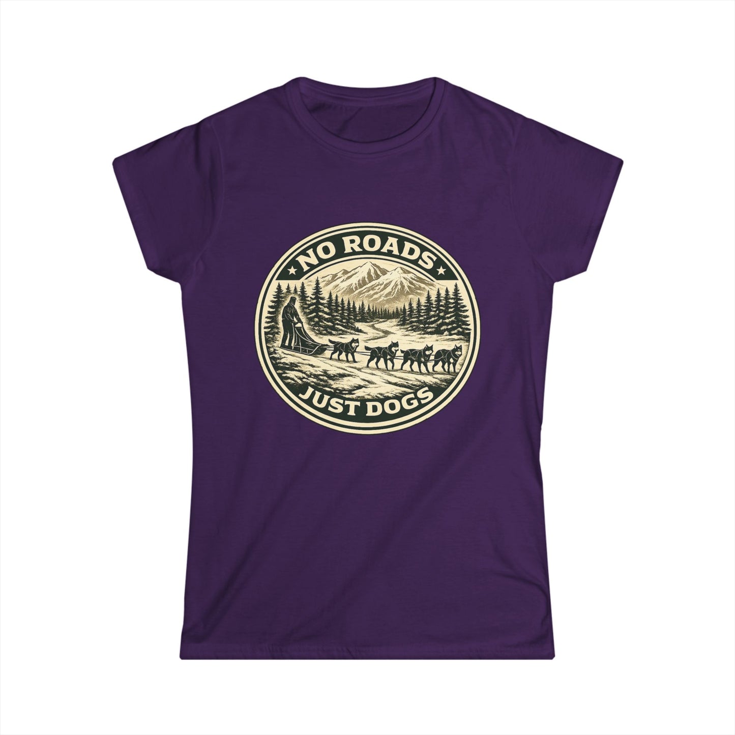 No Roads Just Dogs - Woman Tee