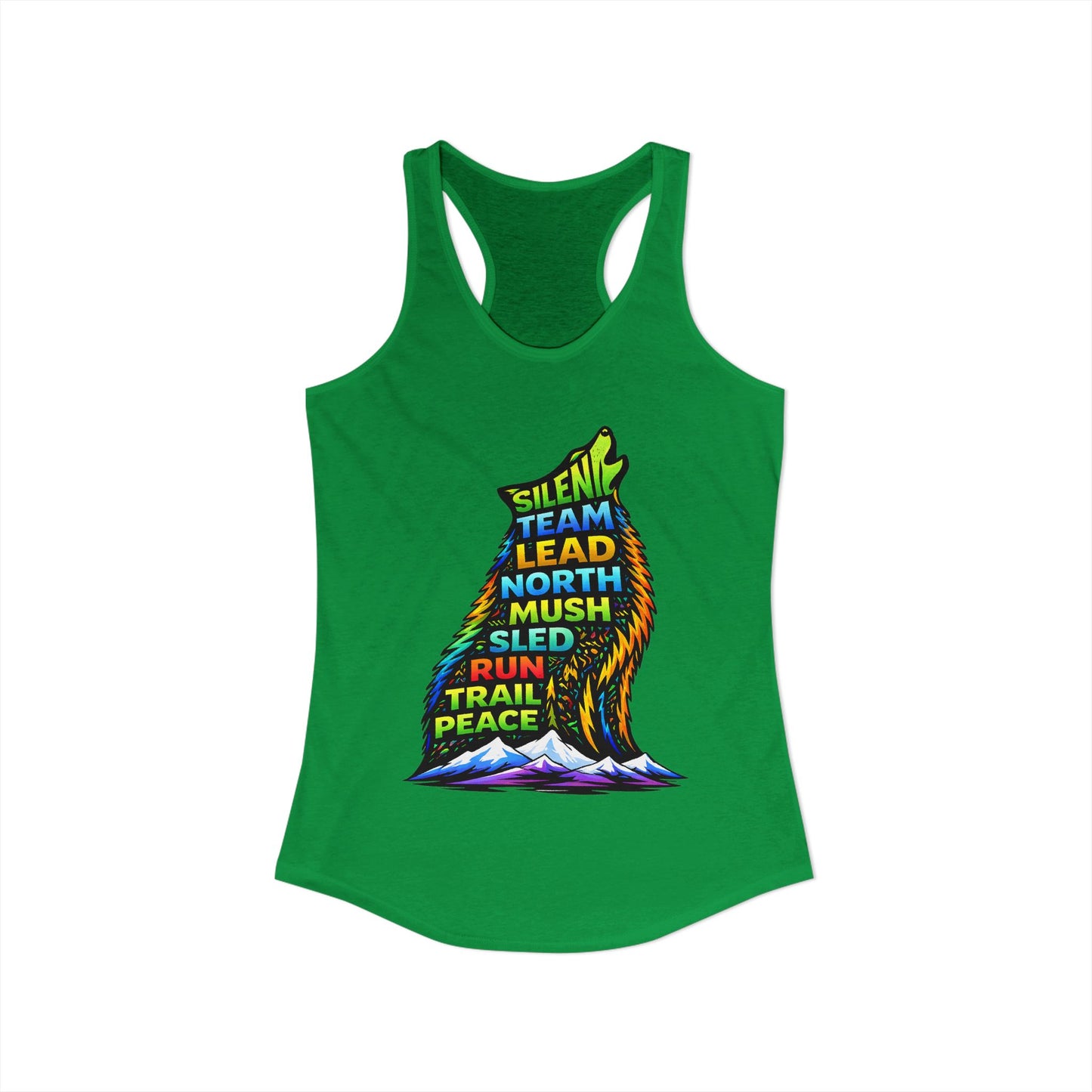 Sitting Howling Dog - Woman Tank