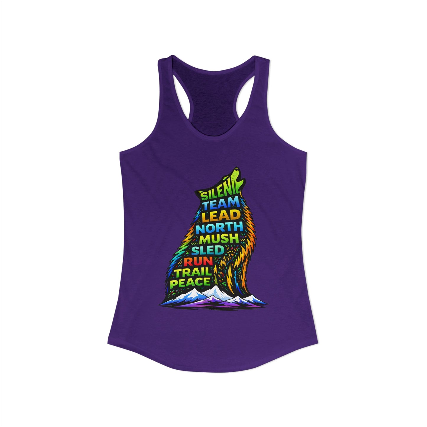 Sitting Howling Dog - Woman Tank