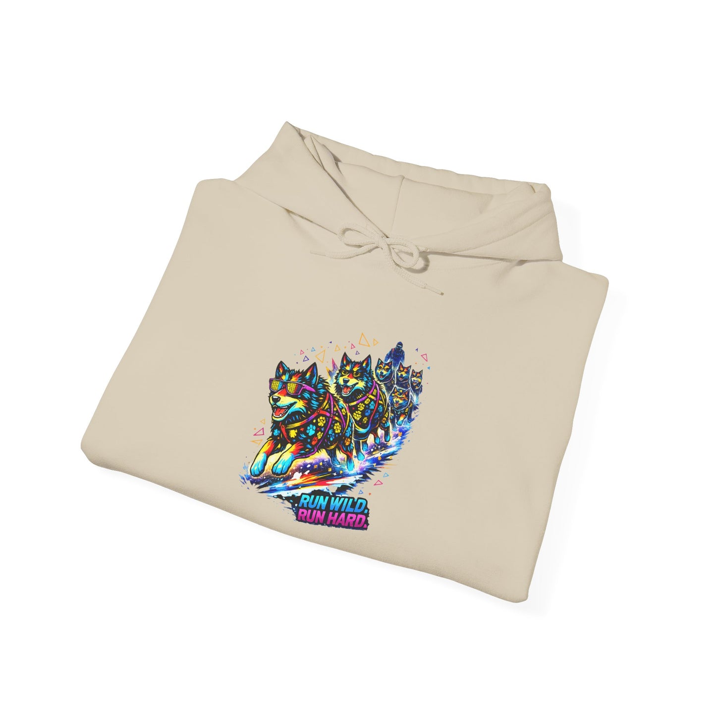 Holographic Maple Heart Hoodie — Retro Canadian Pride Pullover