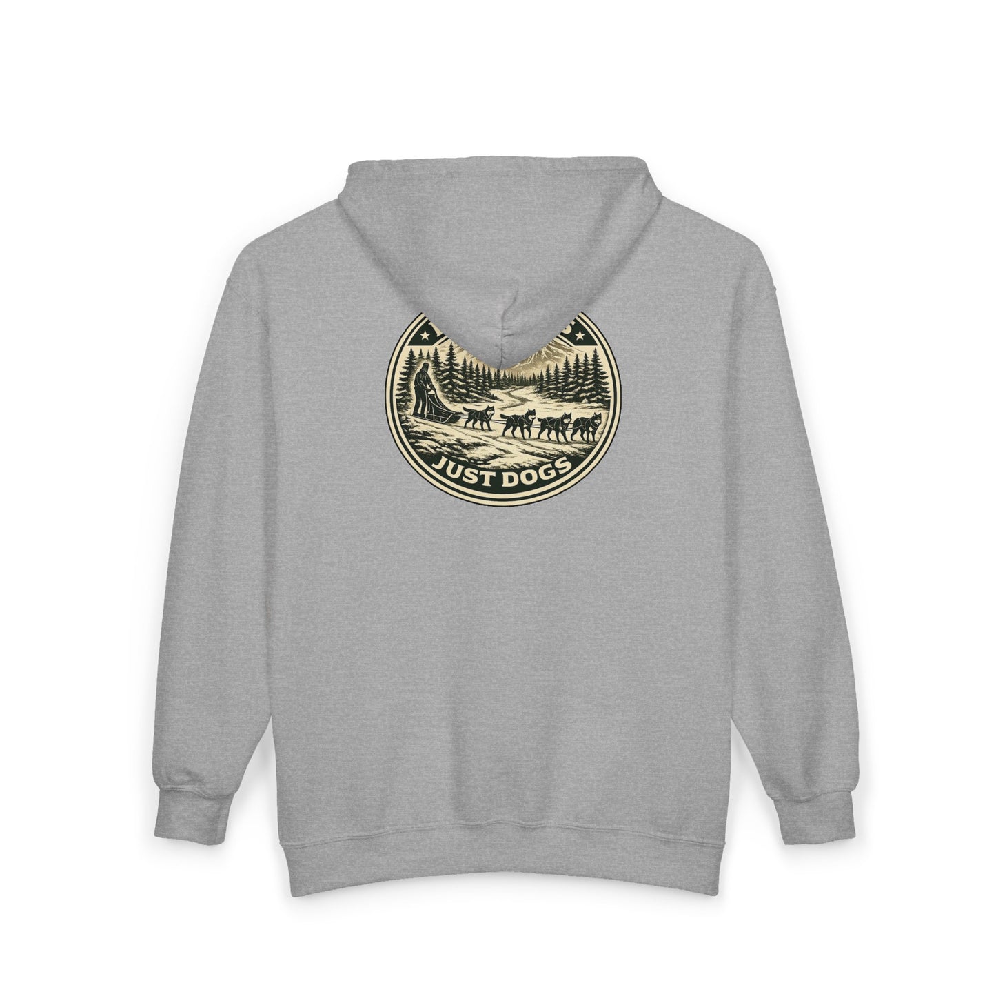 No Roads Just Dogs - Zip Hoodie